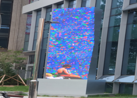 서울 노원구 국민은행 신축건물 LED 미술장식품